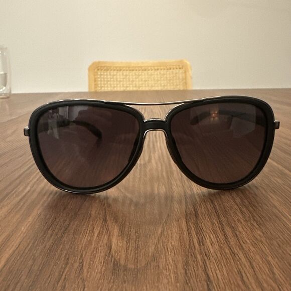 Oakley Split Time Sunglasses Velvet Black Prizm Gray Gradient OO4129-1758 GUC main image 4